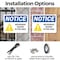 Signmission Radiation & Laser Sign, 7 in H x 10 in W, Plastic, Rectangle OS-2PACK-NS-P-710-L-15956 - alternate 7